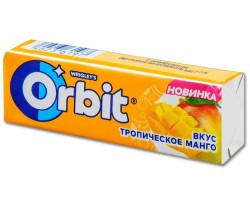 Жевательная резинка, Orbit (Орбит) 13.6 г 1 шт тропическое манго (10 подушечек)