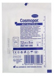 Повязка стерильная самоклеющаяся, Cosmopor (Космопор) р. 7.2смх5см 1 шт арт. 901000 Антибактериал серебросодержащая